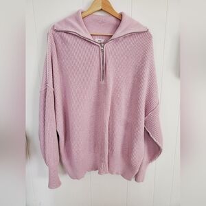Aerie oversized quarter zip sweater